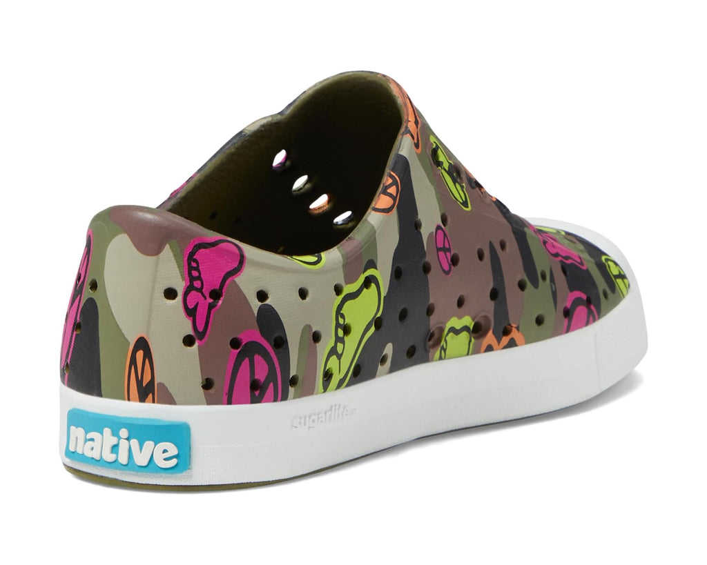 Native Peace Camo Summer Water Shoe | Great for Beach/Playground | Durable | Kids Love! - Back View