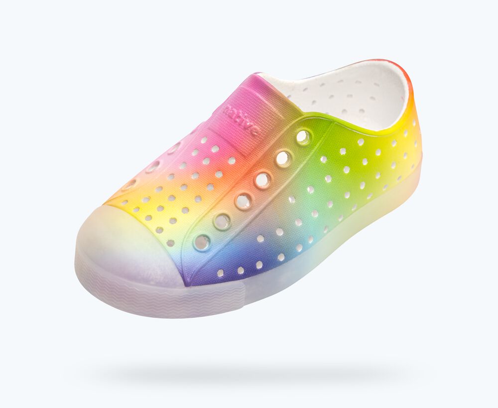 Kids Rainbow Blur Water Shoe by Native | Most Popular Summer Shoe