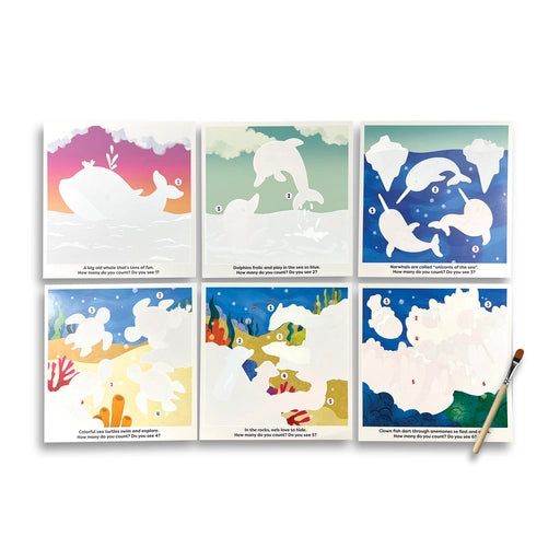 Ooly Water Board Paint Set for Kids - 12 paintable boards