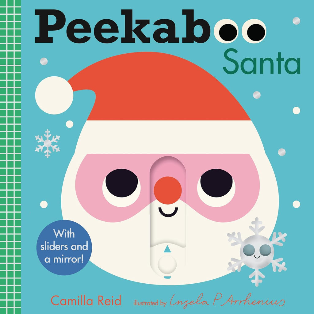 PeekaBoo Santa cover | for ages 0-3 yrs | 7 x 7 in | 8 pages | board book
