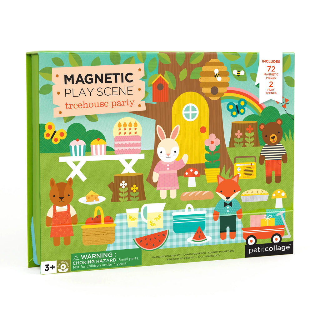 Treehouse Party theme magnetic playset | ages 3 and up