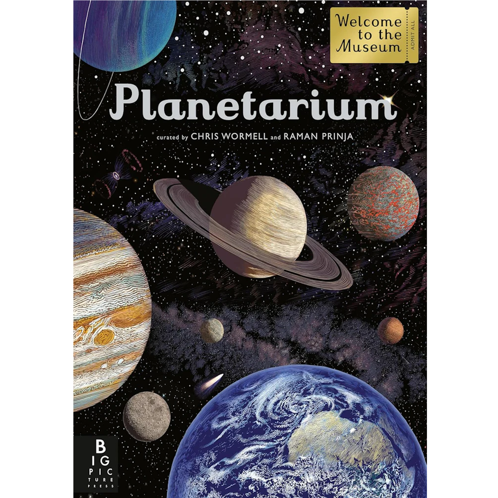 Panetarium hard bound book | 14.5" x 11" |  122 pages | Ages 8+ | detailed facts and pictures about our universe