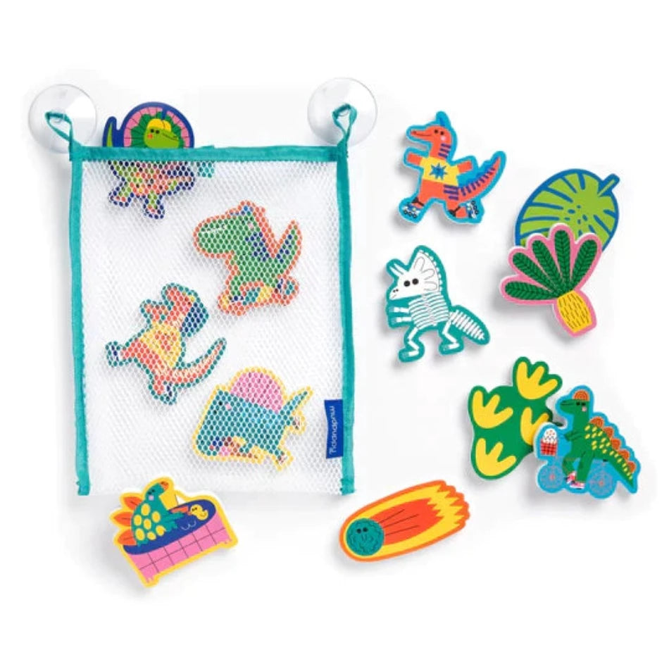 20 foam bath shapes that stick to tub | stickers with bag
