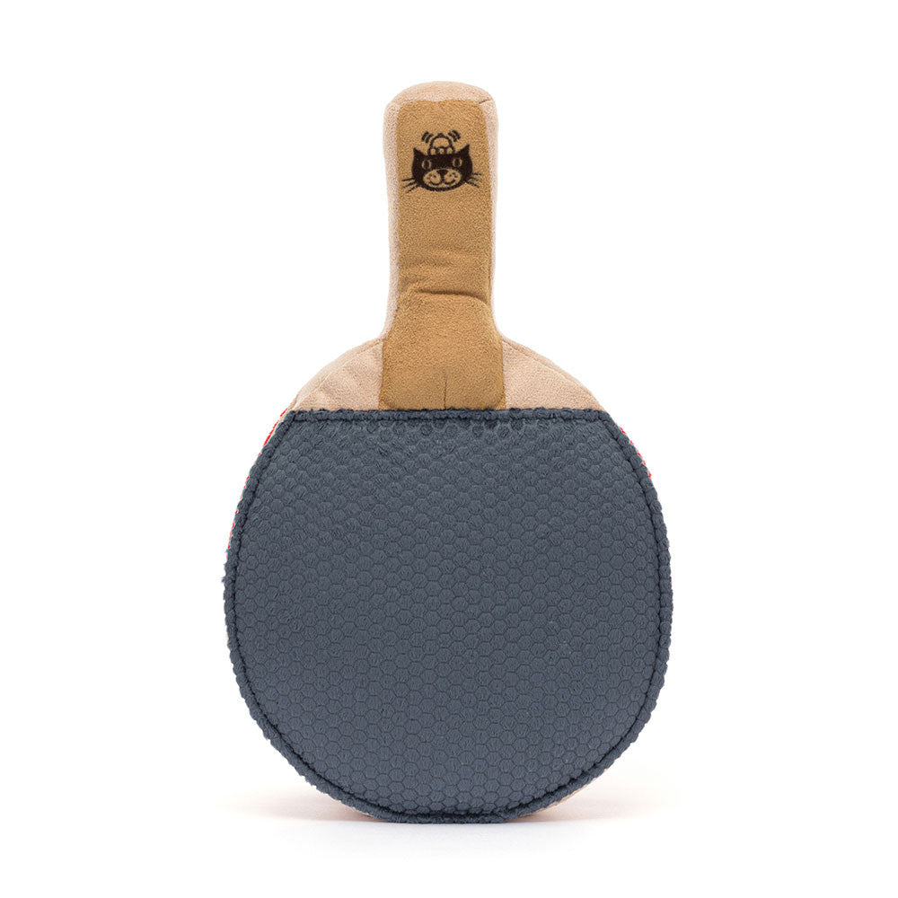 Jellycat Table Tennis Paddle plushie | 11" x 6" | back of paddle