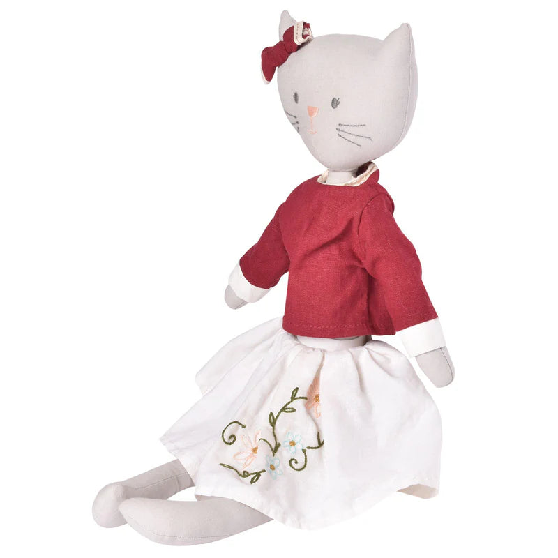 Soft Body Doll | Child Safe | Cotton jersey body, Rubber head |  Thin, soft and easy to hold | ~20" high - side view