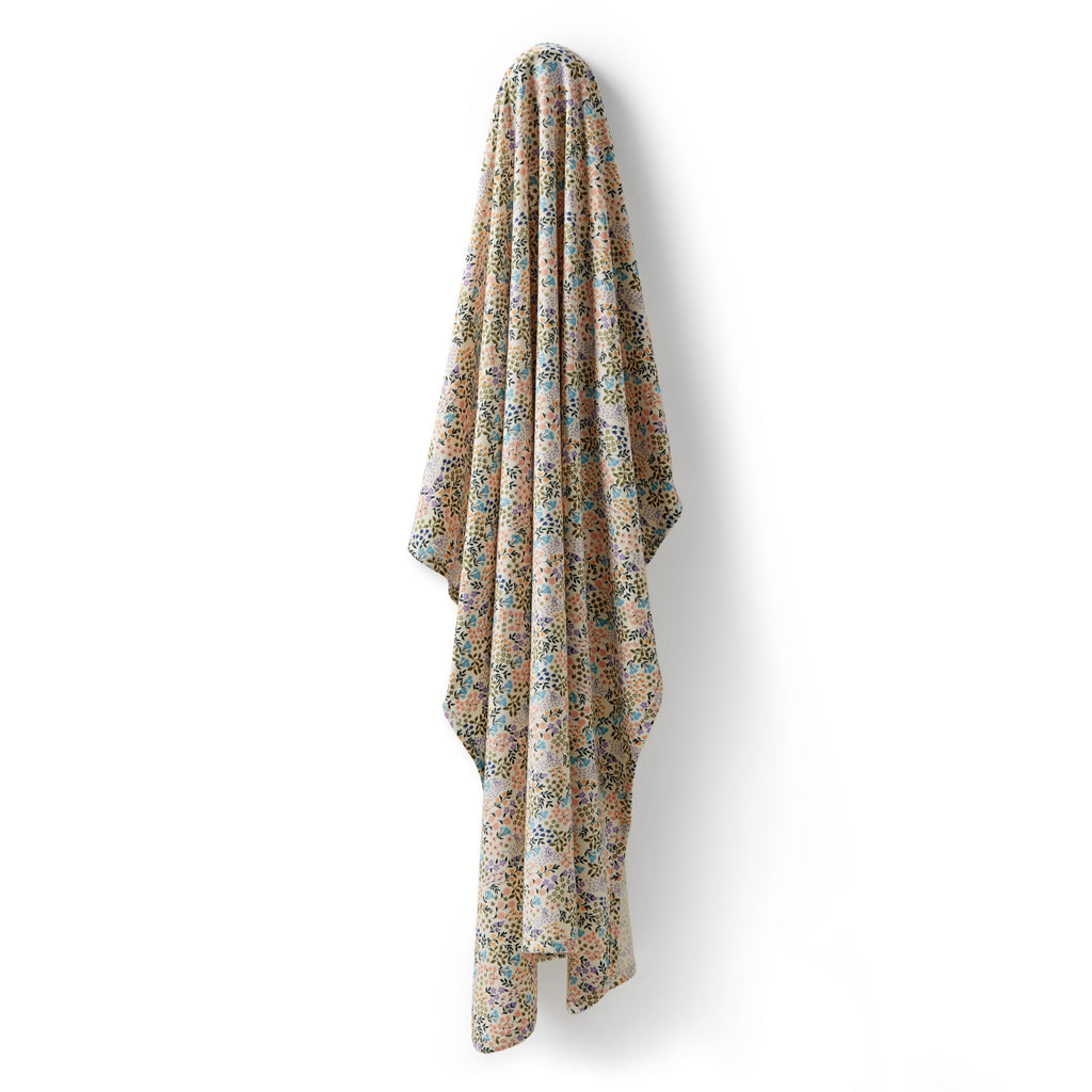 Tiny Bloom Infant Swaddle Blanket | 37" square | organic cotton