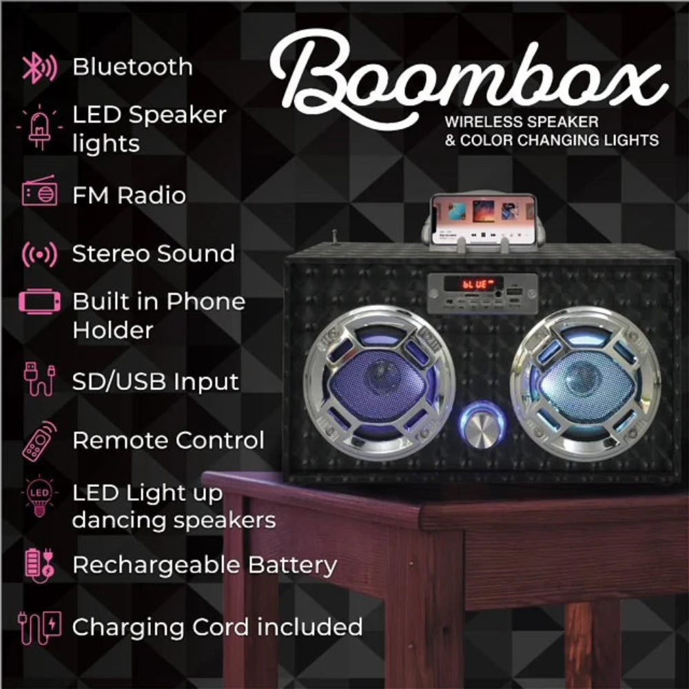 Boombox wireless speaker details