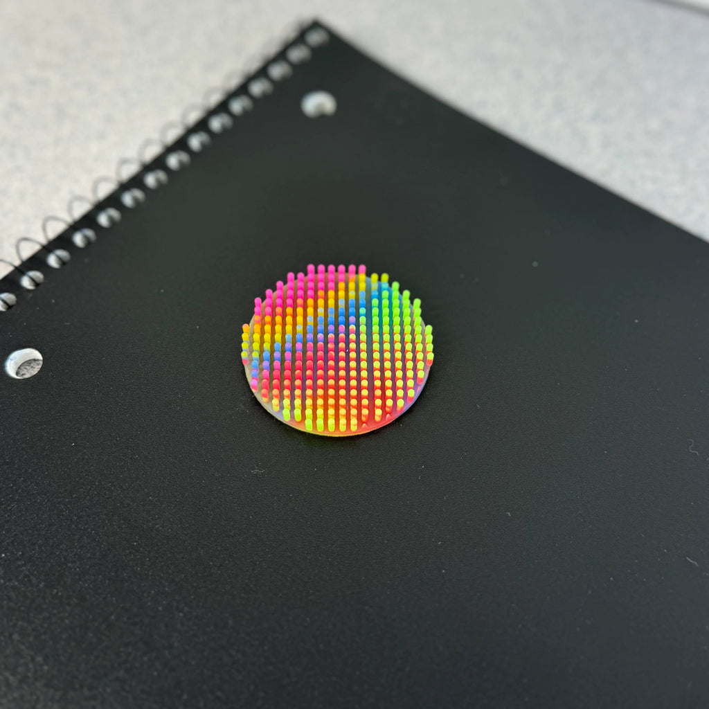 Silcon Zen Dots | Stickers with raised silicone to swipe, touch or figet to help manage stress 