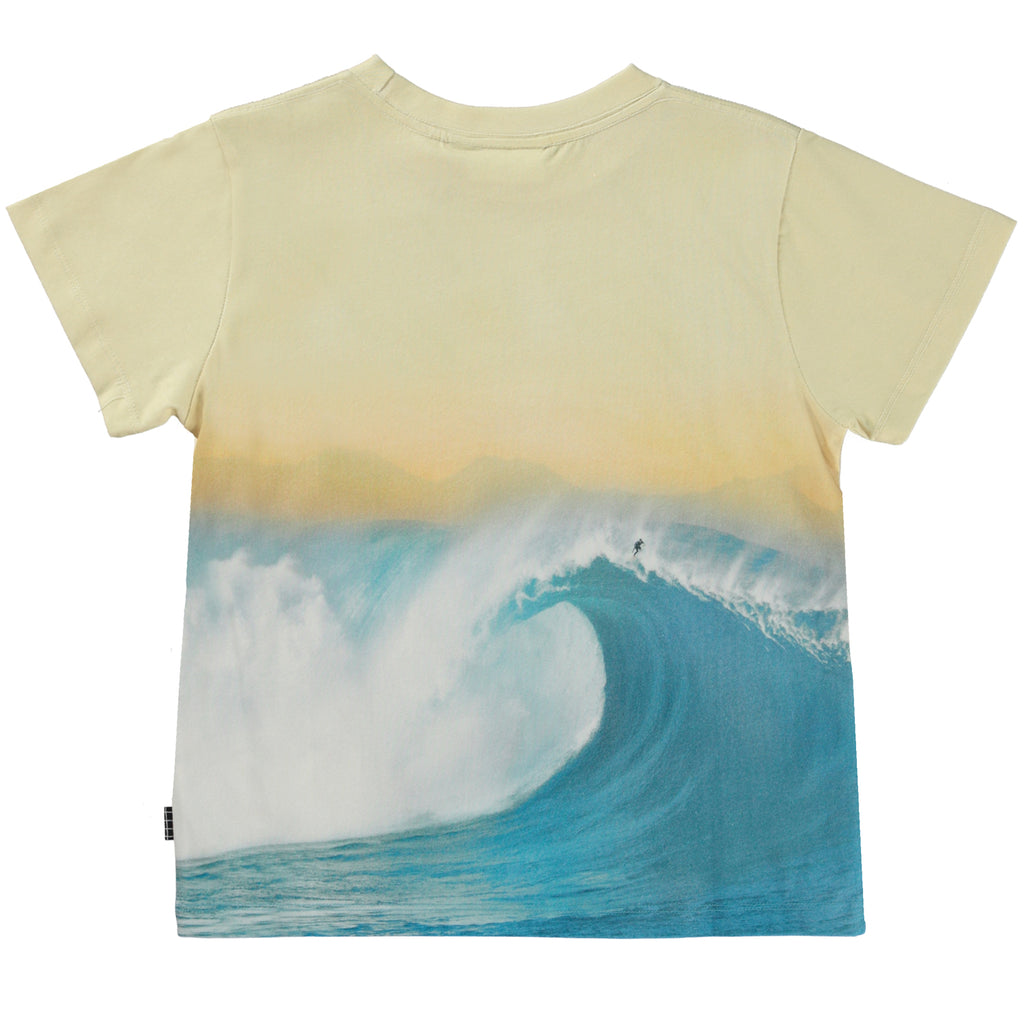 Molo Digital Surf Wave Print Summer Tee - back