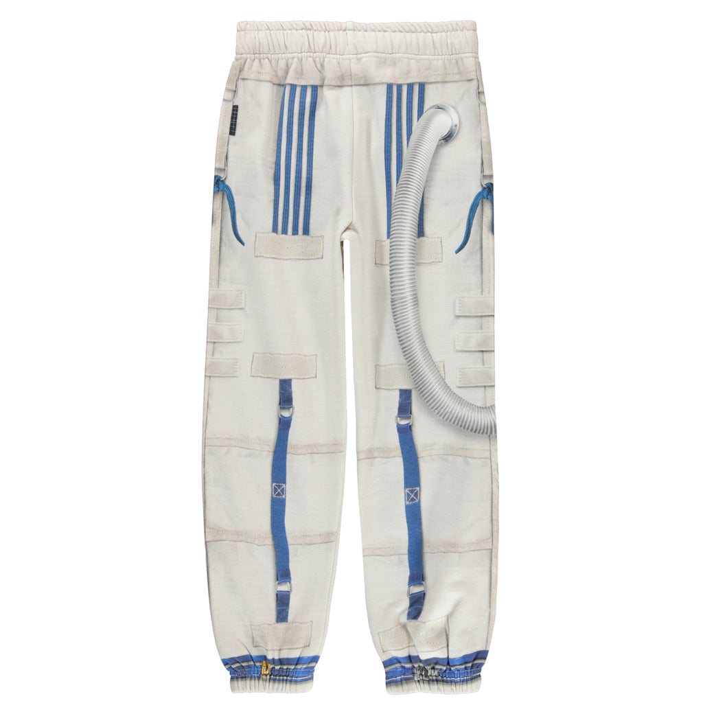 Kids Astronaut Suit Print Sweatpant by Molo - back of pant