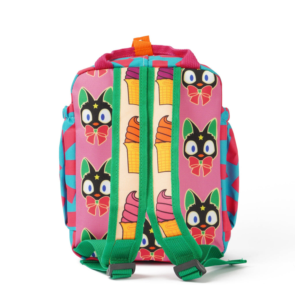 Kitties & Ice Cream Toddler Size Backpack from Doo Wop | For Ages 3 and up | 10"h x 8"w - back