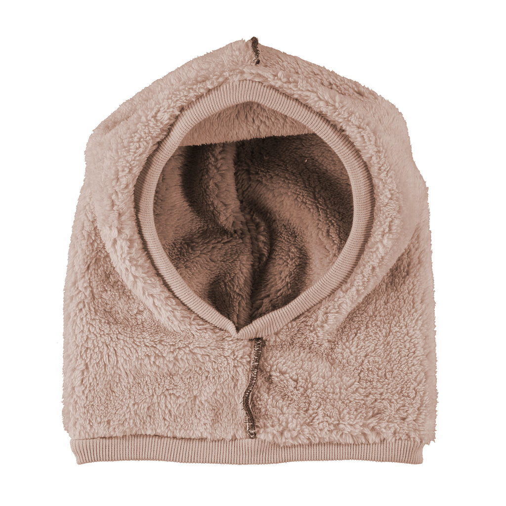 Hooded Hat in Peach | Covers head, ears and neck.  