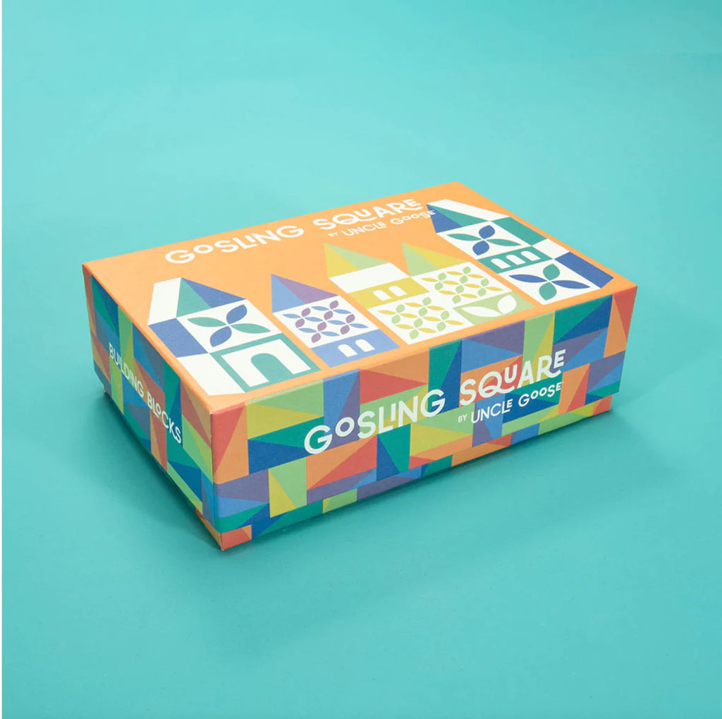 Uncle Goose Gosling Square 'Build a Village' Blocks - packaging