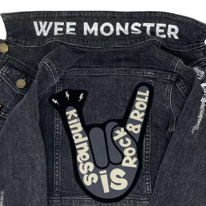Wee Monster Rock & Roll black Denim Jacket