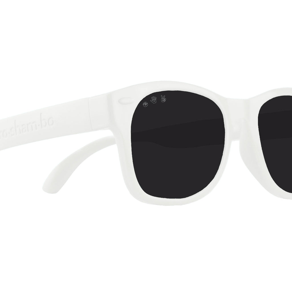 Youth  Sunglasses - White - durable - closeup