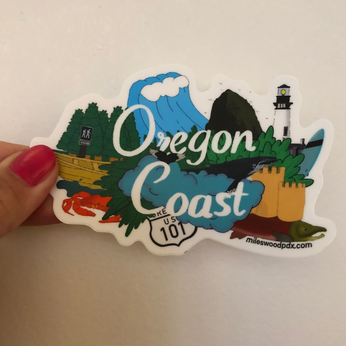 Oregon Coast Sticker – Black Wagon Kids