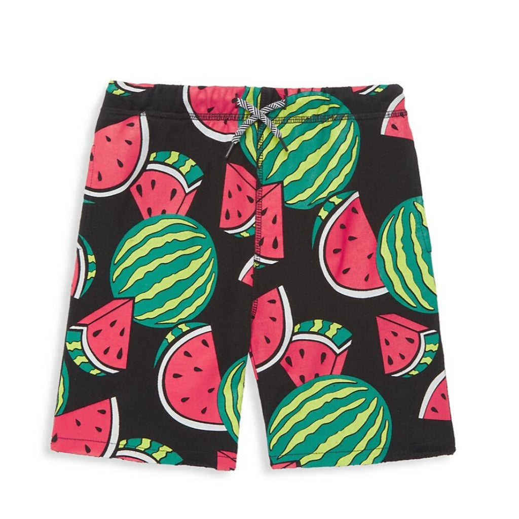 Watermelon Print Cotton/Poly Camp Shorts by Appaman