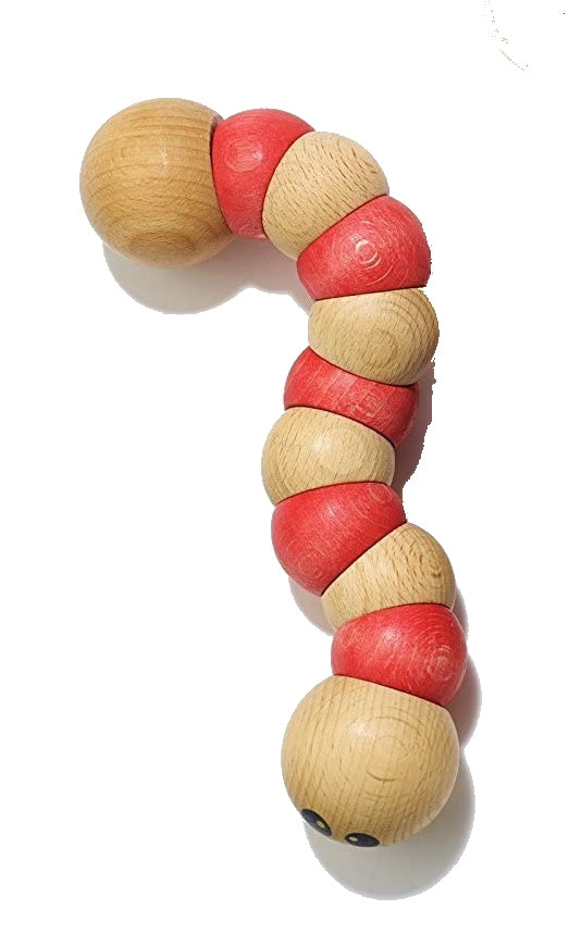 Begin Again Infant Toy Earthworm - Top view