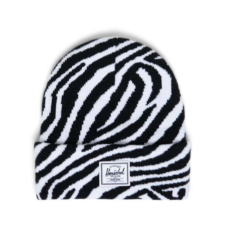 Herschel Zebra Design Knit Beanie - Ages  8+
