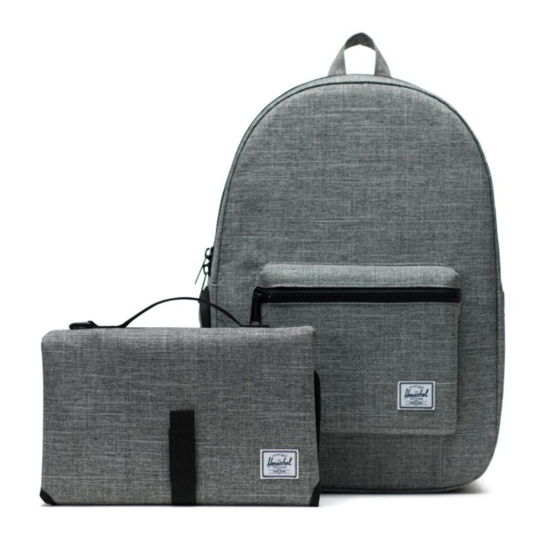 Herschel Grey Sprout Diaper Bag with Changing Pad