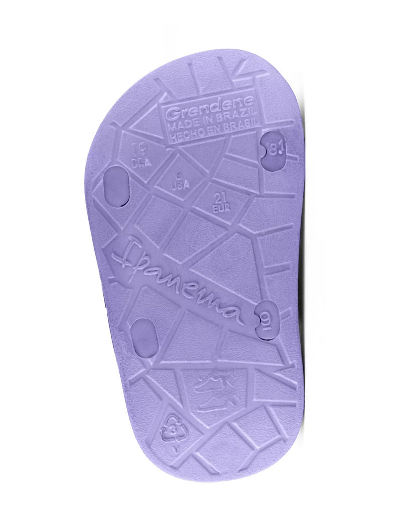 Ipanema Lavender Jelly Strappy Kids Sandal - sole
