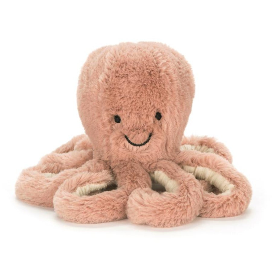 Tiny Blush Octopus by Jellycat - 6" long