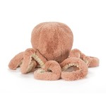 Jellycat Odell Octopus little  H19"  Blush pink / tentacles lined in cream - back