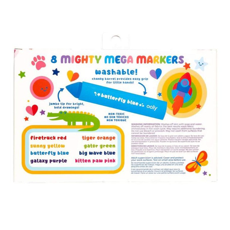 Ooly Thick Washable Markers with Jumbo Grip, Washable