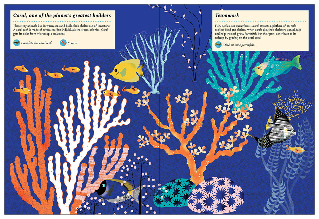 Sticker Activity Book: Nature: Inventive Animals - sample page