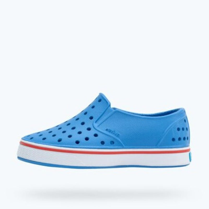 Native Kids Water shoe | Resting Blue with Red Stripe