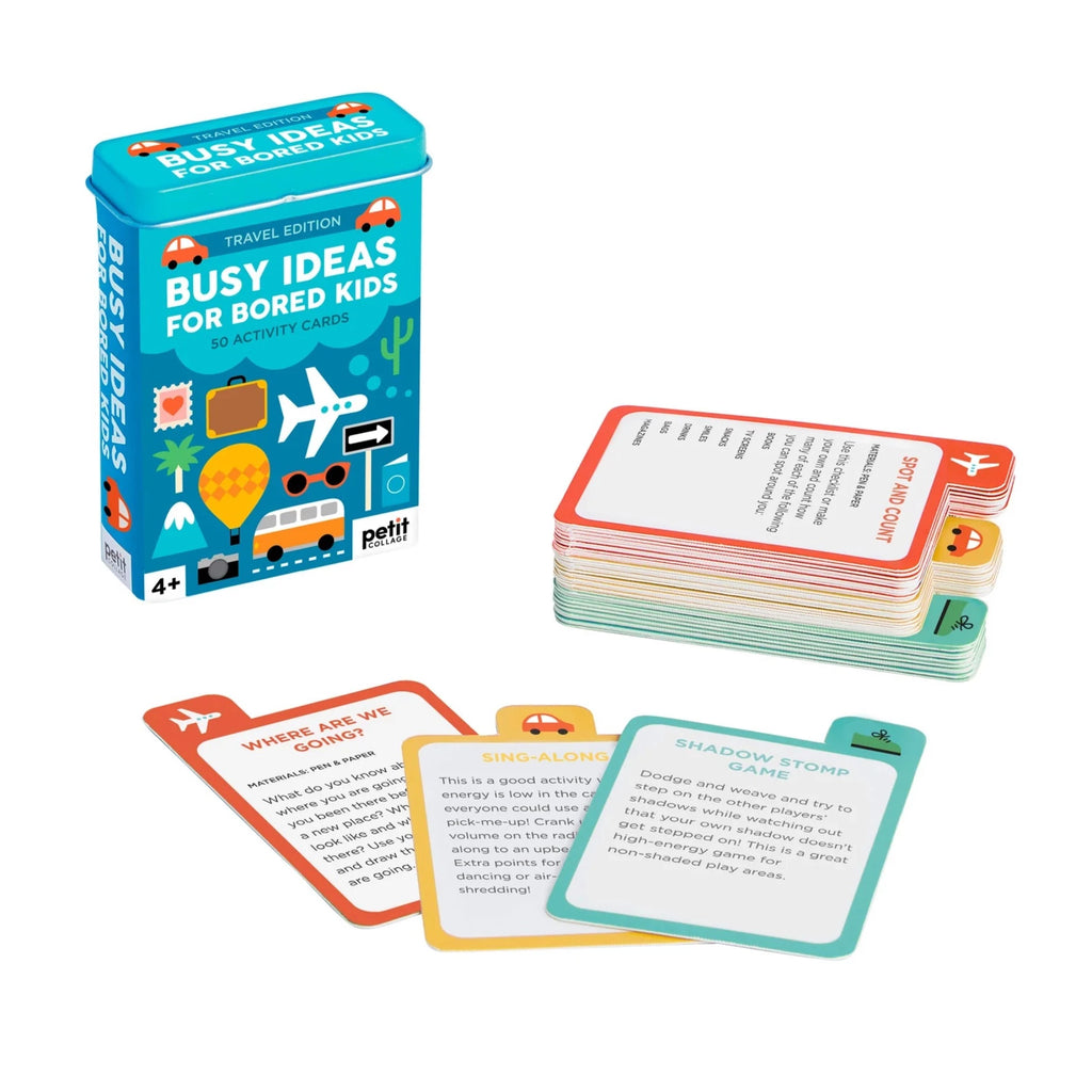 Idea Cards for Bored Kids while Traveling