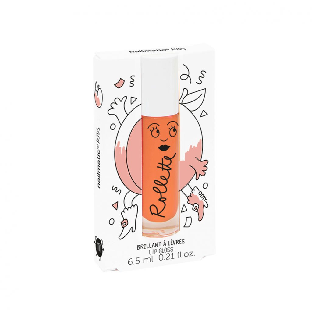 Kids Non-Toxic Peach Rollette Lip Gloss