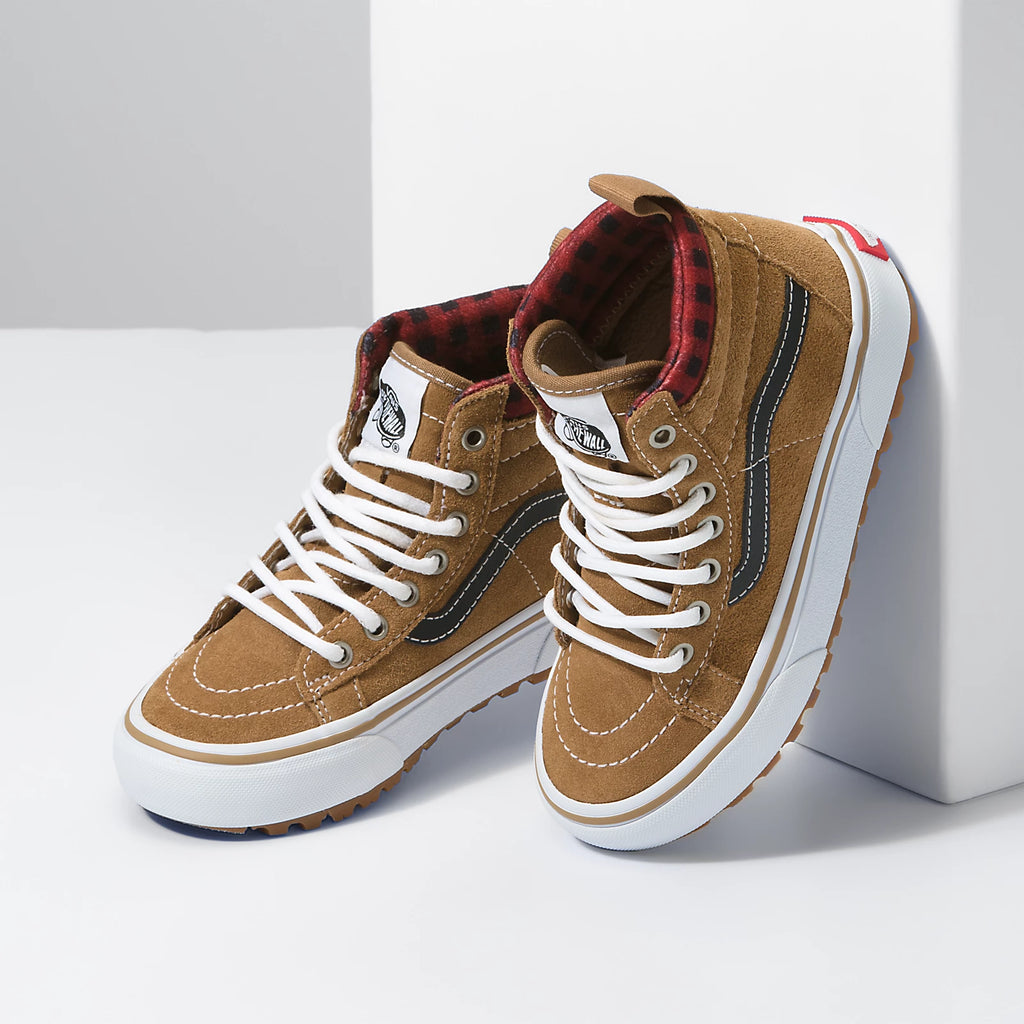 Vans Mountain Edition (MTE) Brown Suede with Checked Lining Shoe | Weather Resistant 
