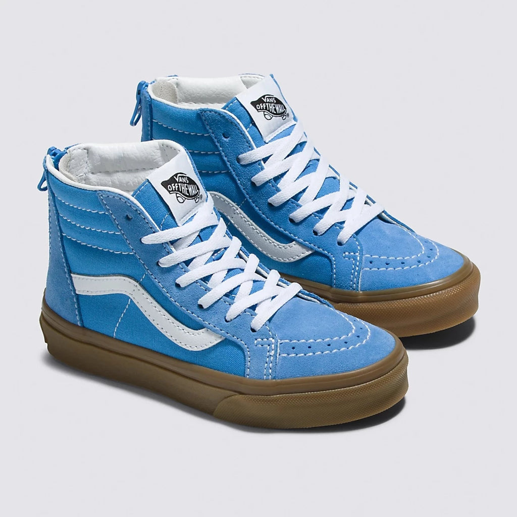 Vans Youth SK8_hi Zip Shoe - Azure blue
