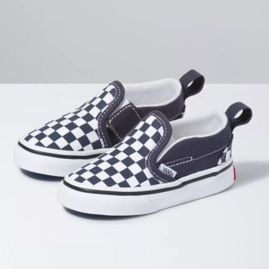 Vans Toddler Dark Blue Checkerboard Slip-0n