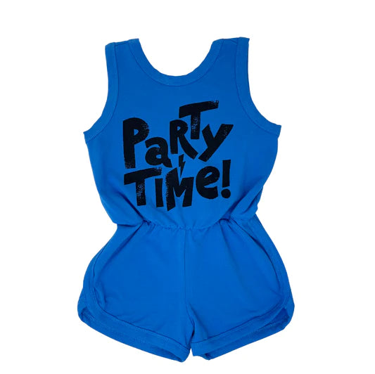 We Monster Party Time Cotton Romper