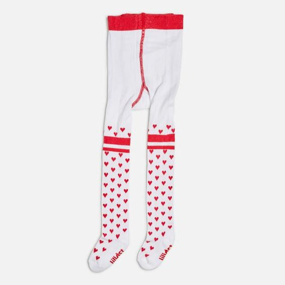 Winter Weight Heart Tights for Kids